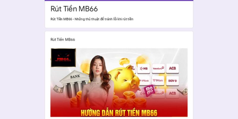 Tại sao nên lựa chọn rút tiền MB66Tại sao nên lựa chọn rút tiền MB66