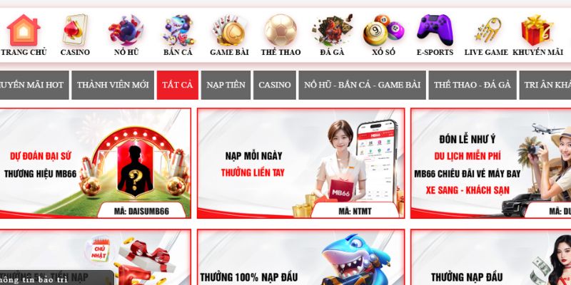 Các sự kiện khuyến mãi nhà cái